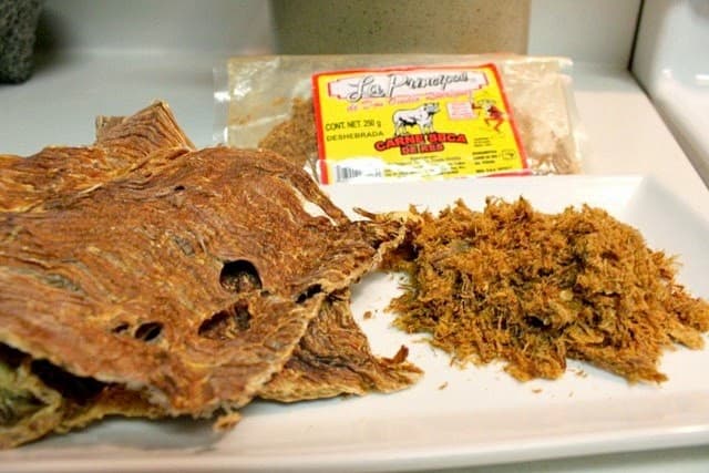 Machaca - dried meat