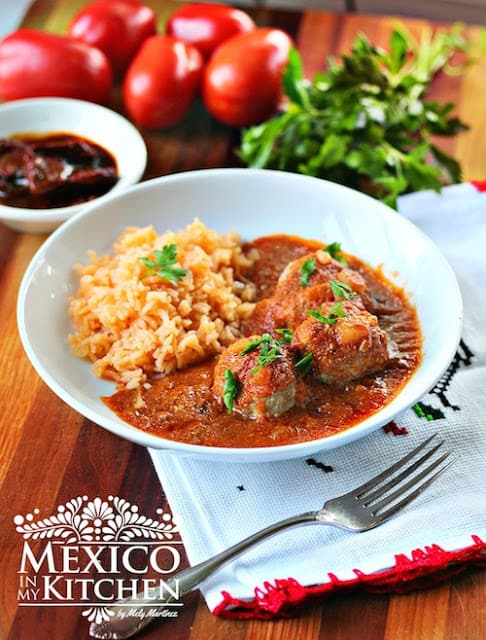 Mexican Chipotle Sauce Meatballs | Learn how to cook your traditional Mexican dishes with Mexico in my Kitchen. 