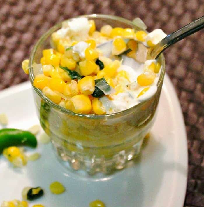 Sweet Corn in a Cup - Esquites | Mexican Game Day Recipes