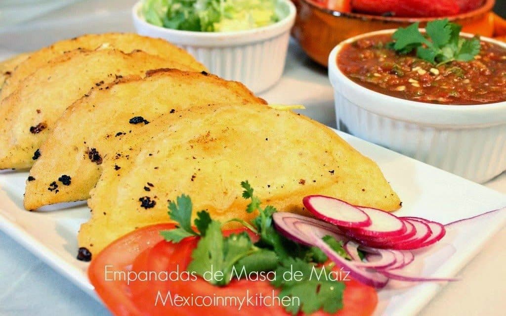 Corn Empanadas stuffed with Pork Tinga | Mexican Game Day Recipes