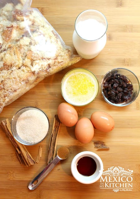 Mexican Bread Pudding | Ingredients