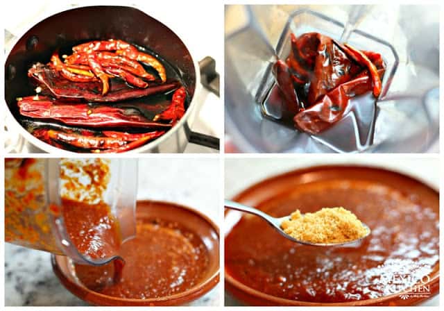 Red Taquería Style Salsa | Step by step