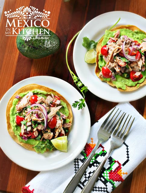 Canned Tuna Ceviche Tostadas | Mexican Recipes