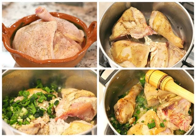 Braised Chicken with Tomatoes | step by step instructions