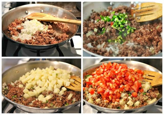 Picadillo recipe | Instructions step by step