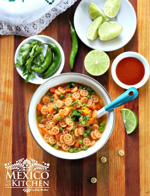 Mexican Pasta Soup Recipe | Mexican Recipes