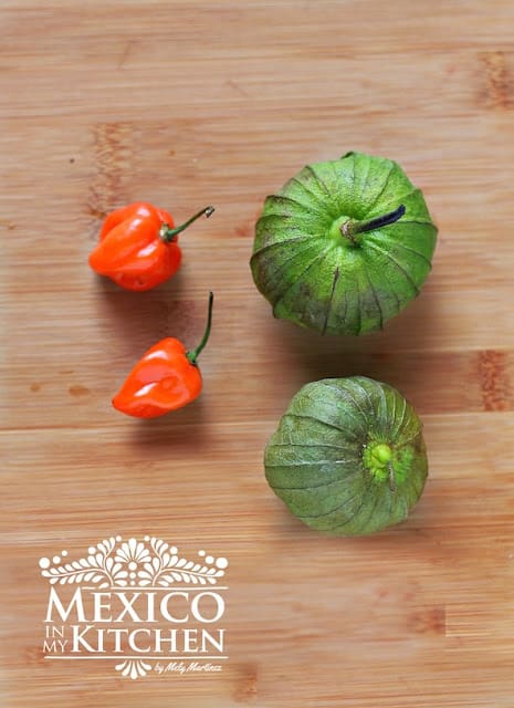Habanero tomatillo salsa recipe | Ingredients