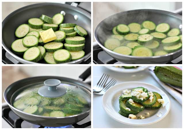 step by step instructions with photos for making steamed squash 