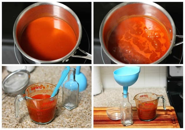 Homemade Red Hot Sauce recipe, This recipe is done in minutes!