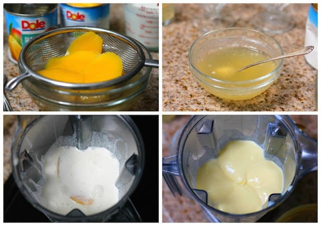 Quick Mango Mousse recipe, only 4 ingredients and in 5 minutes.