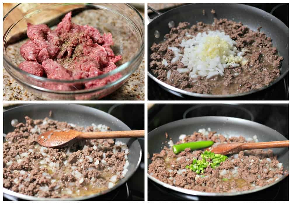 Easy Ground Beef Mexican Recipe. Quick authentic Mexican ground beef recipe. Few ingredients and done in 30 minutes.