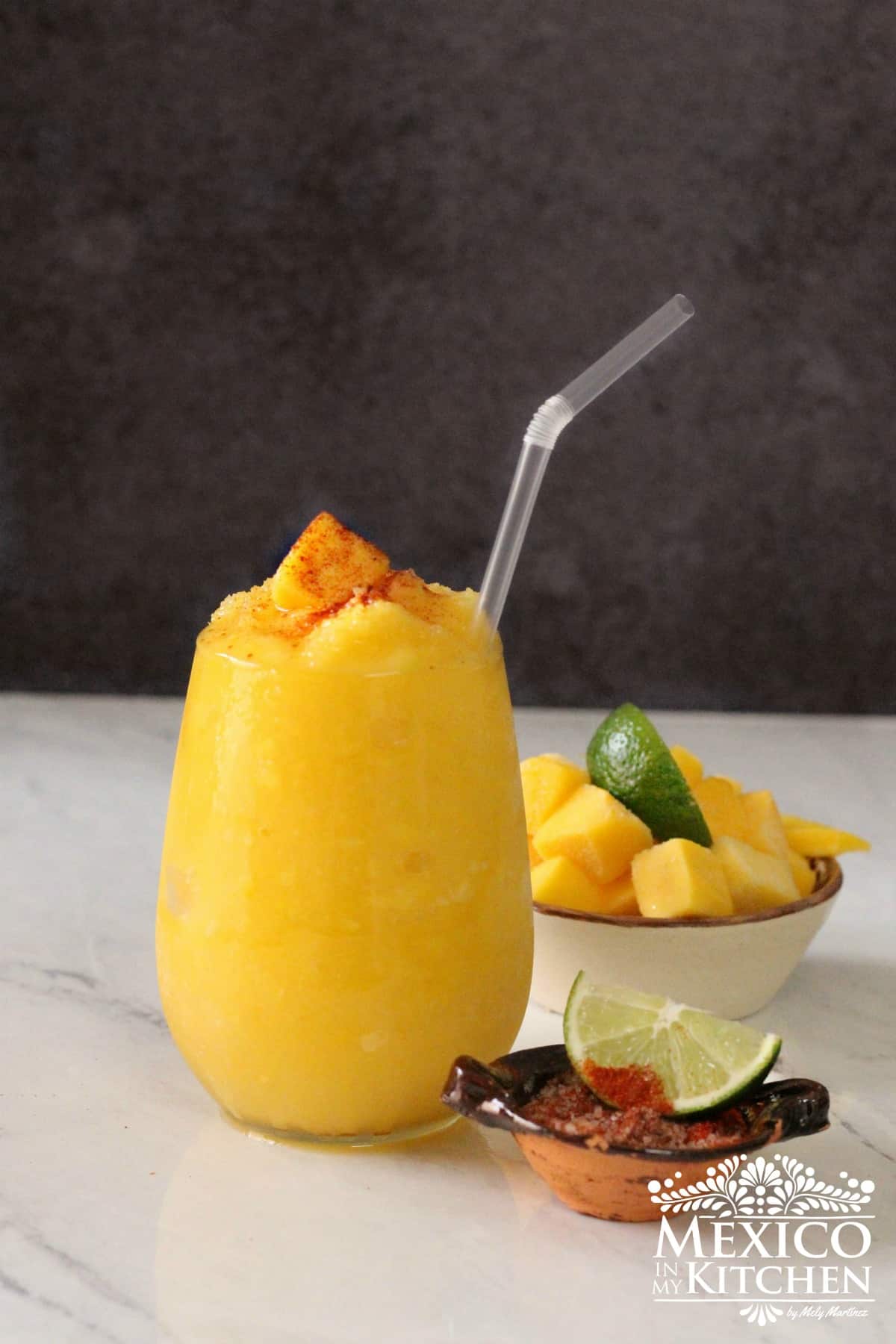 Frozen Mango Margarita Cocktail