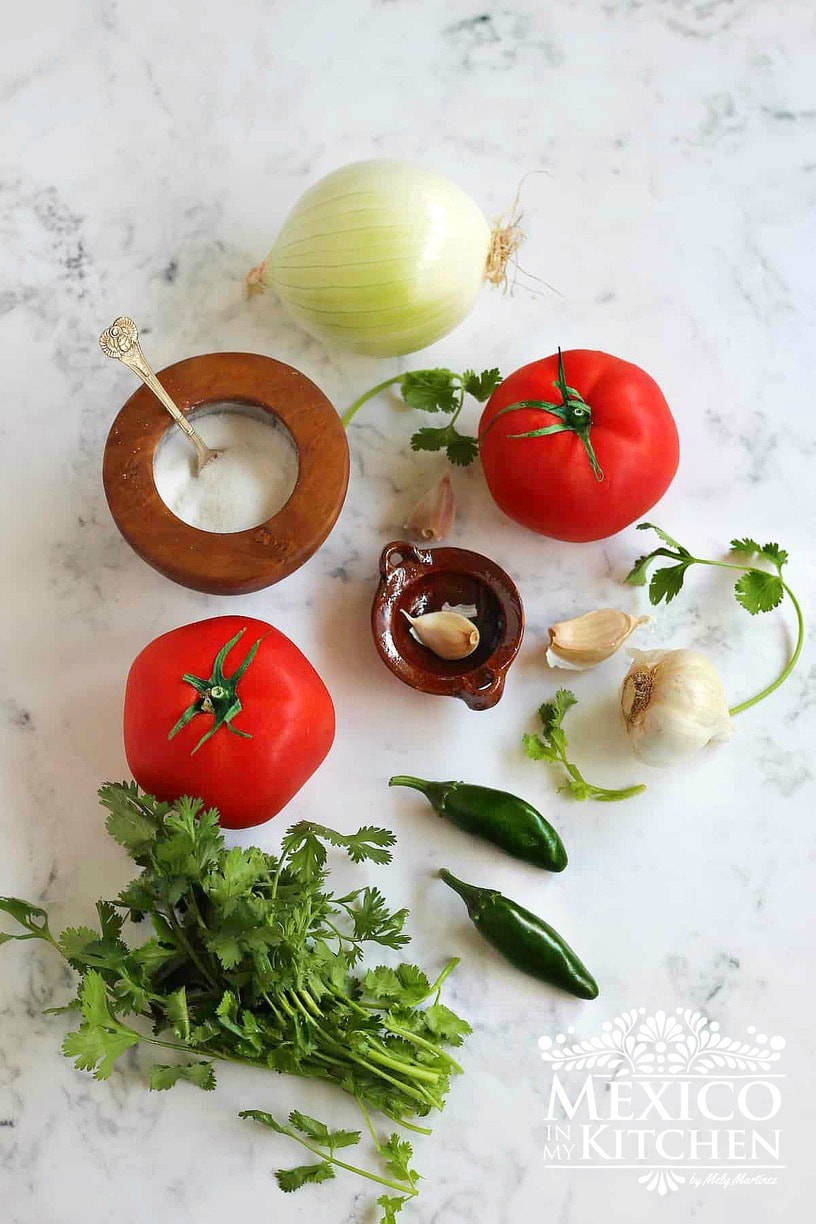 Salsa Roja ingredients