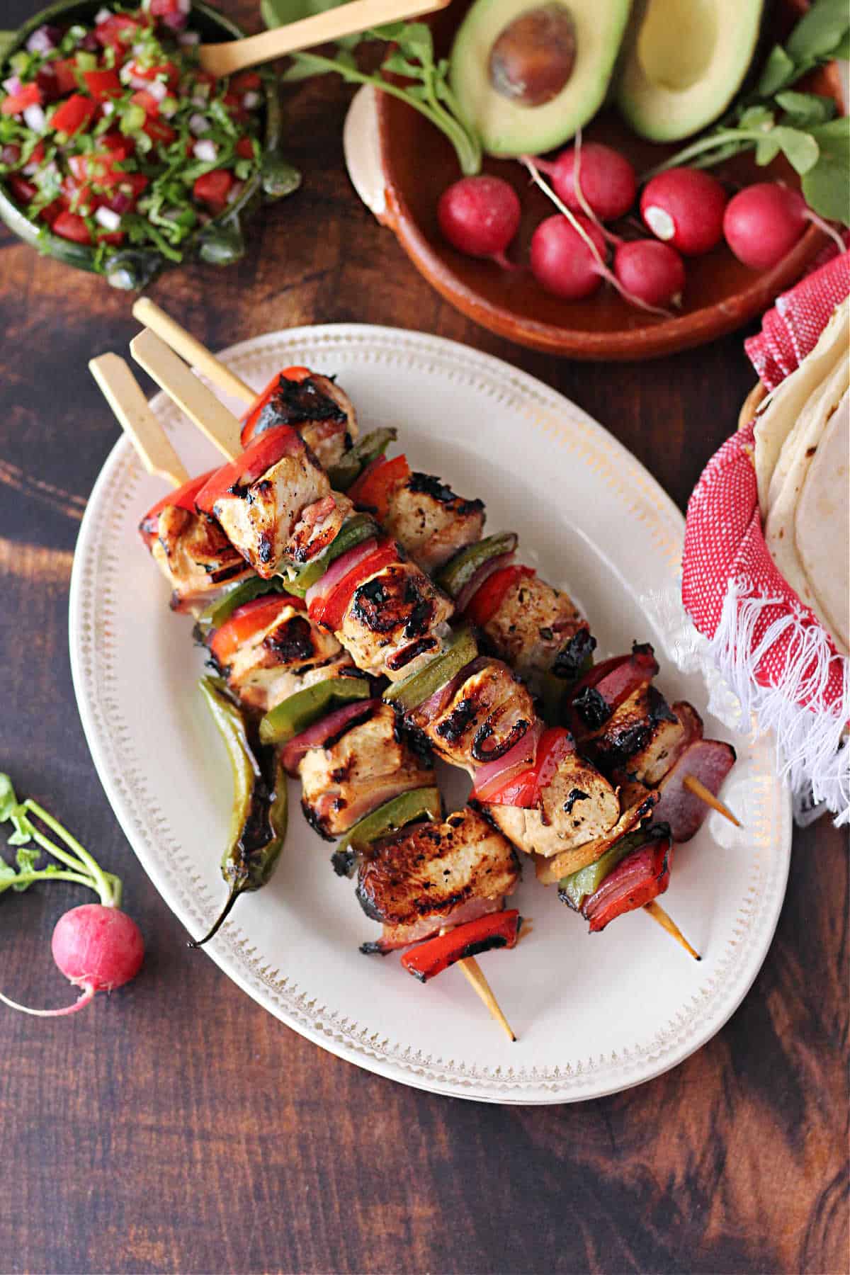chicken Kebabs mexican style