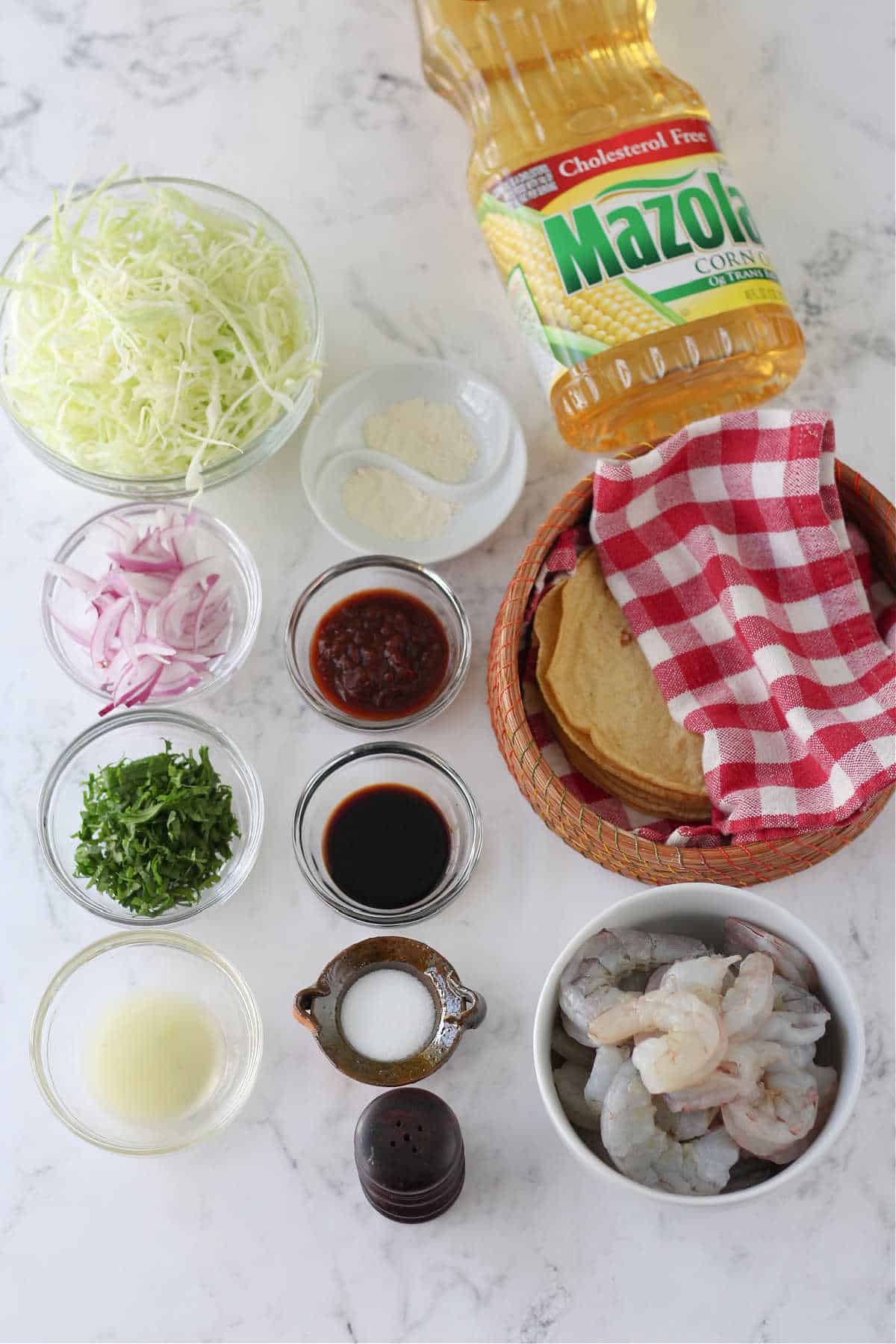 Chipotle shrimp tacos ingredients
