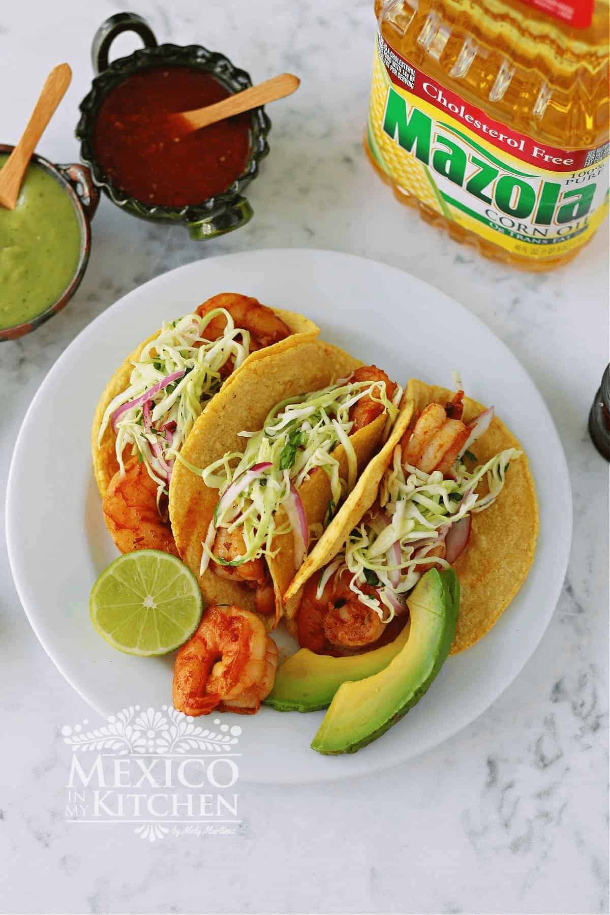 Healthy chipotle shrimp tacos a quick and tasty meal.