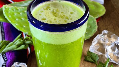 Green Cactus Juice With Mexican Nopales
