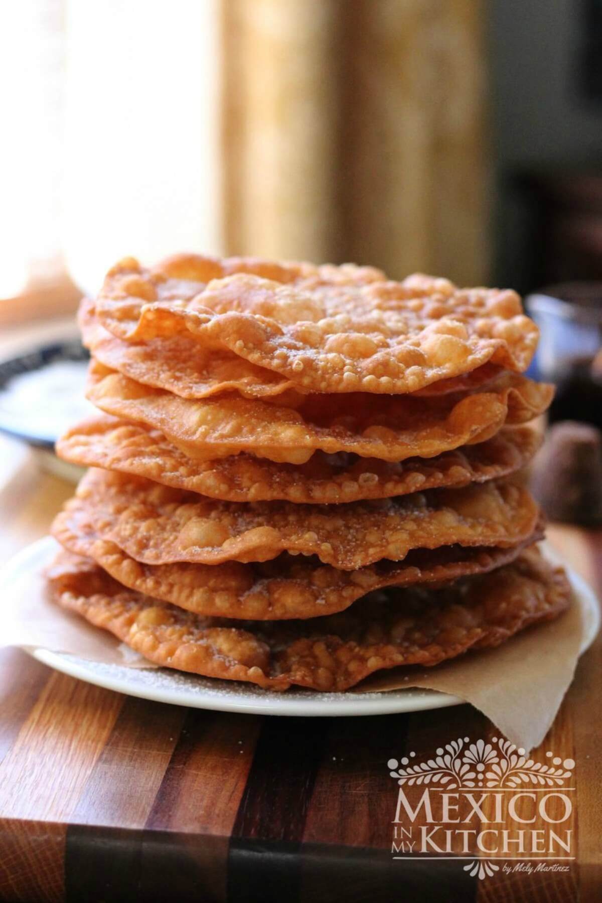 Stack of Mexican Buñuelos